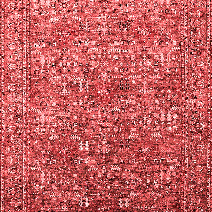 Machine Washable Oriental Red Industrial Rug, wshurb1492red