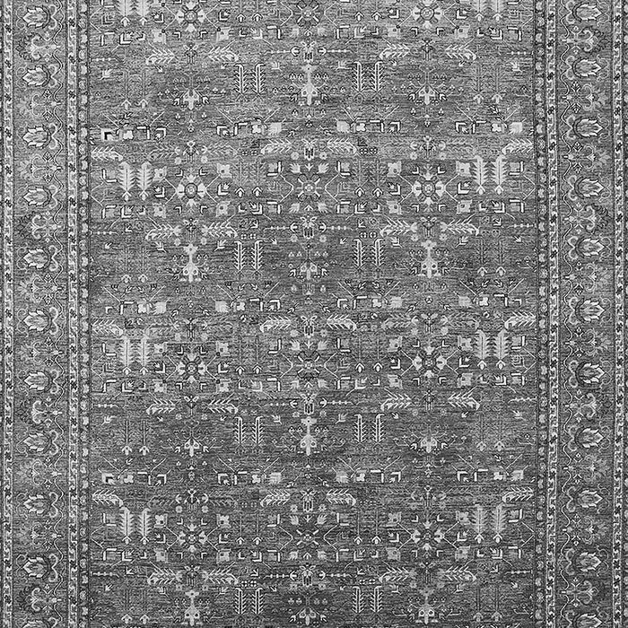 Machine Washable Oriental Gray Industrial Rug, wshurb1492gry
