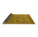 Sideview of Oriental Yellow Industrial Rug, urb1492yw