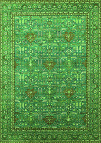 Oriental Green Industrial Rug, urb1492grn