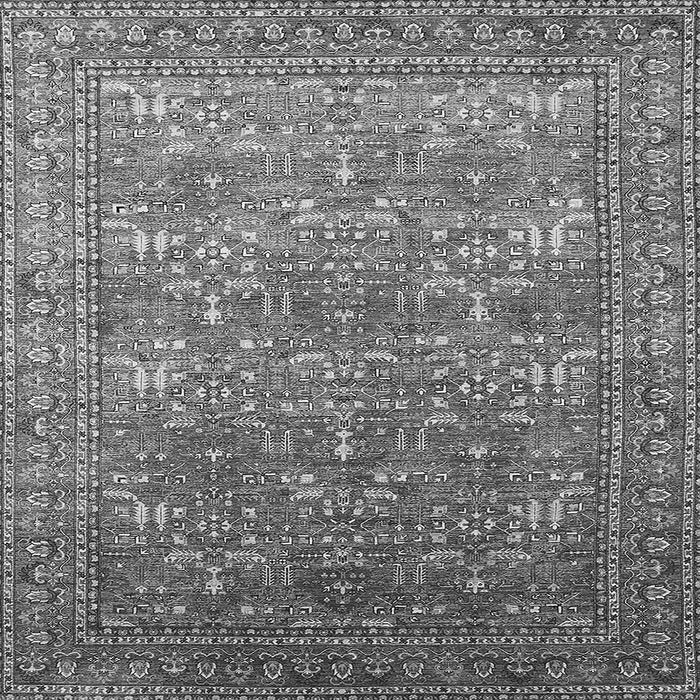 Square Oriental Gray Industrial Rug, urb1492gry