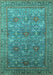 Oriental Turquoise Industrial Rug, urb1492turq