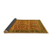 Sideview of Oriental Yellow Industrial Rug, urb1493yw