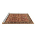 Sideview of Machine Washable Oriental Brown Industrial Rug, wshurb1493brn