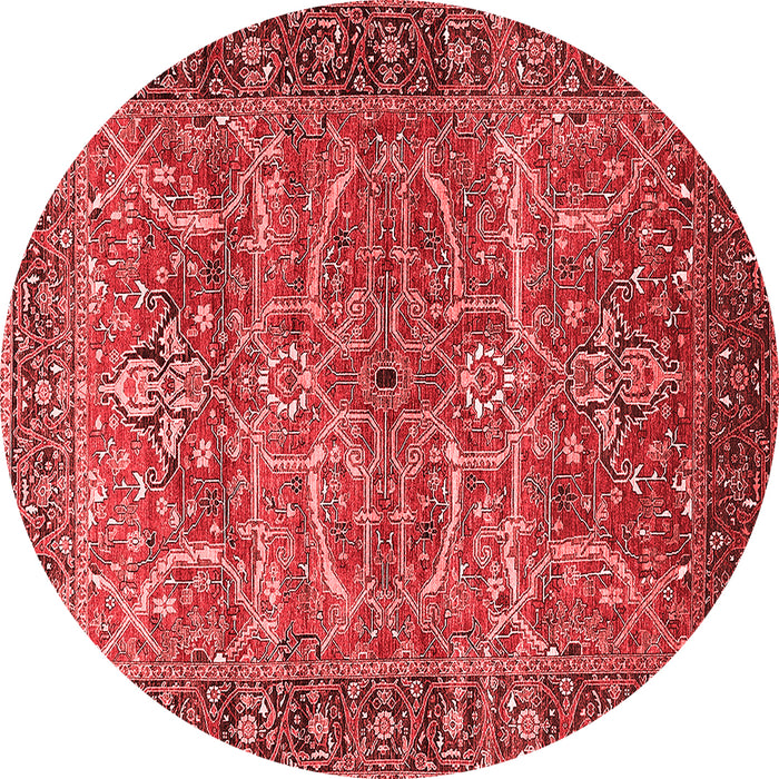 Machine Washable Oriental Red Industrial Rug, wshurb1493red