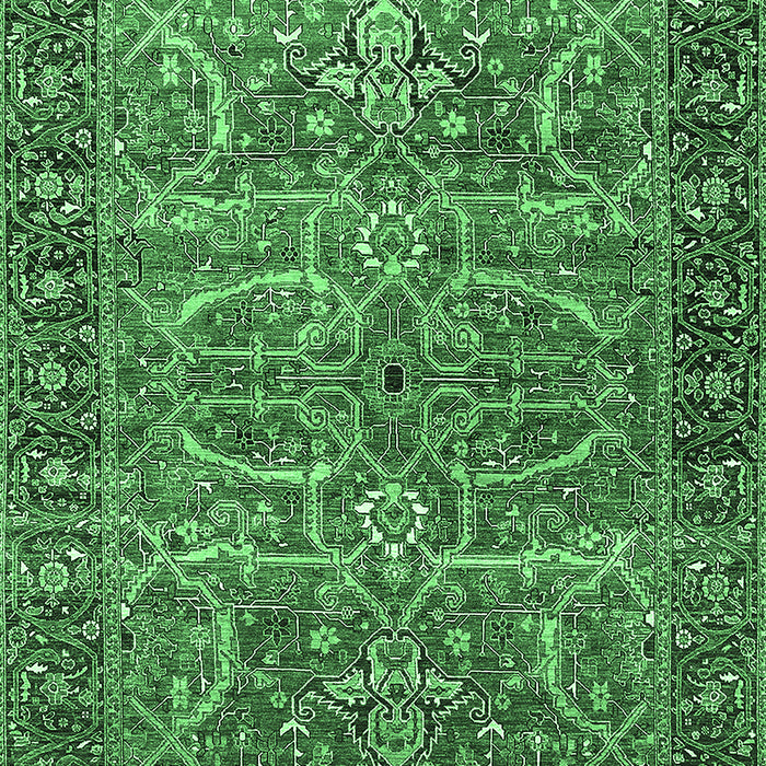 Oriental Emerald Green Industrial Rug, urb1493emgrn