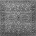 Square Oriental Gray Industrial Rug, urb1493gry