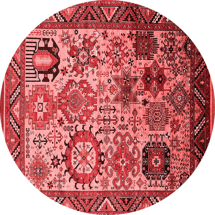 Machine Washable Oriental Red Industrial Rug, wshurb1494red