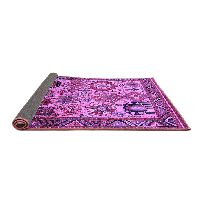 Sideview of Oriental Purple Industrial Rug, urb1494pur