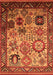 Machine Washable Oriental Orange Industrial Area Rugs, wshurb1494org