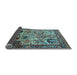 Sideview of Oriental Light Blue Industrial Rug, urb1494lblu