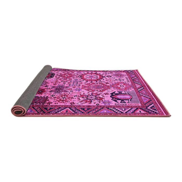 Sideview of Oriental Pink Industrial Rug, urb1494pnk