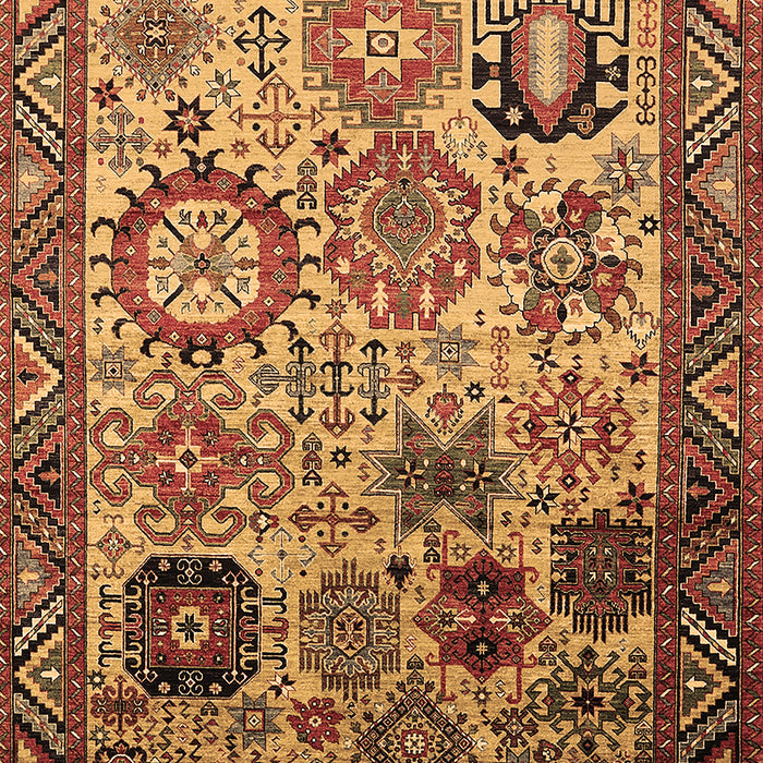 Machine Washable Oriental Brown Industrial Rug, wshurb1494brn