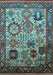 Oriental Light Blue Industrial Rug, urb1494lblu