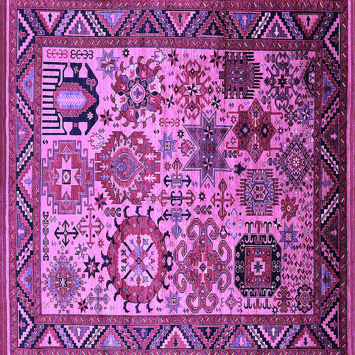 Square Oriental Purple Industrial Rug, urb1494pur