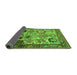 Sideview of Oriental Green Industrial Rug, urb1494grn