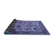 Sideview of Oriental Blue Industrial Rug, urb1494blu