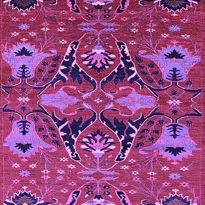 Machine Washable Oriental Purple Industrial Area Rugs, wshurb1495pur