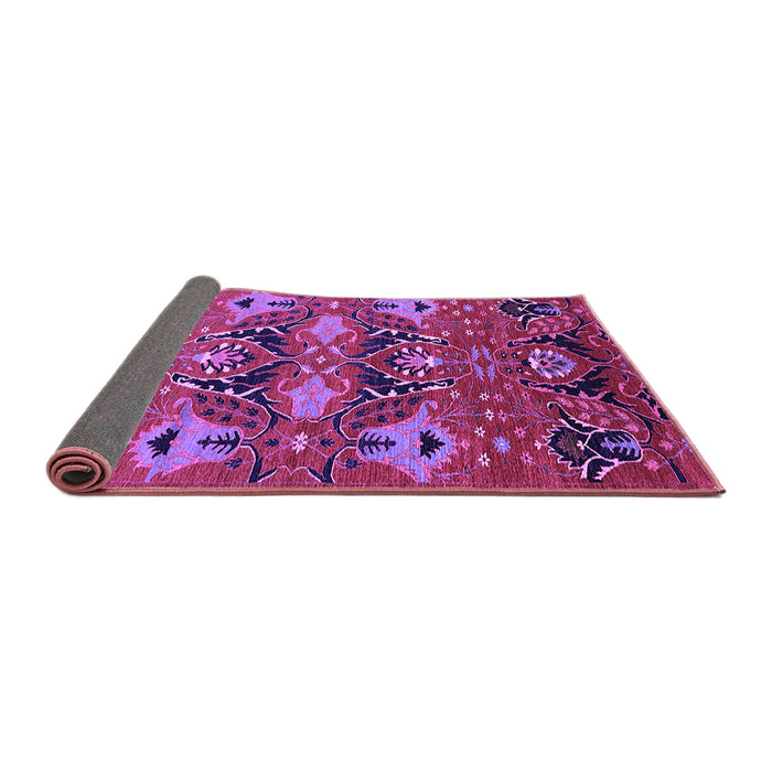 Sideview of Oriental Purple Industrial Rug, urb1495pur