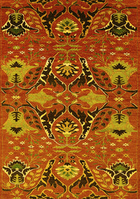 Oriental Yellow Industrial Rug, urb1495yw