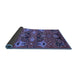 Sideview of Oriental Blue Industrial Rug, urb1495blu