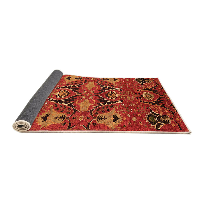 Sideview of Oriental Orange Industrial Rug, urb1495org