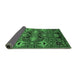 Sideview of Oriental Emerald Green Industrial Rug, urb1495emgrn