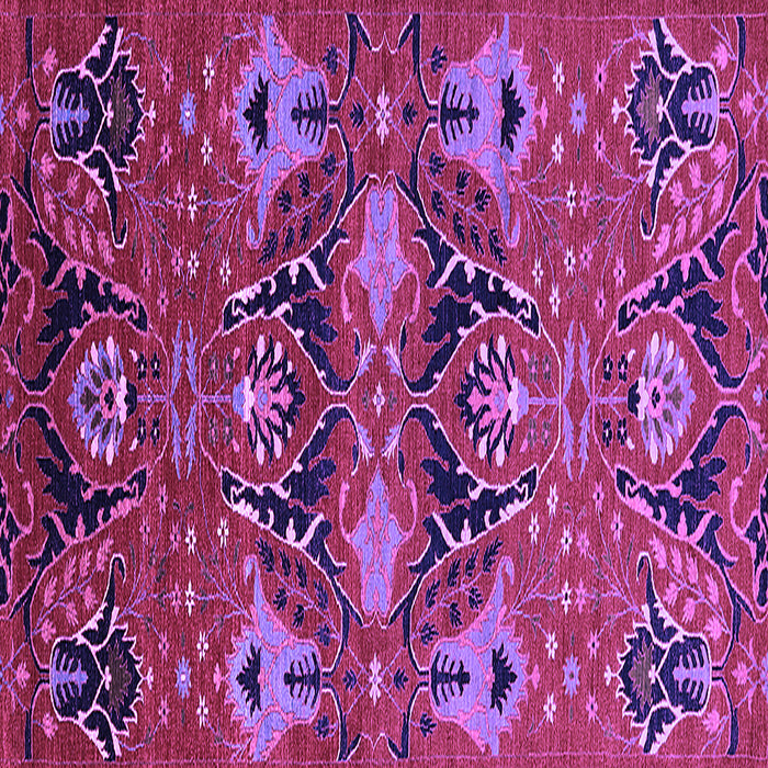 Square Machine Washable Oriental Purple Industrial Area Rugs, wshurb1495pur