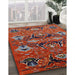 Machine Washable Industrial Modern Copper Red Pink Rug in a Family Room, wshurb1495