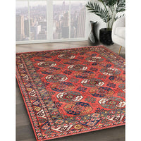 Mid-Century Modern Red Oriental Rug, urb1496