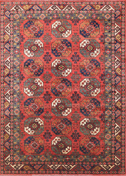Mid-Century Modern Red Oriental Rug, urb1496