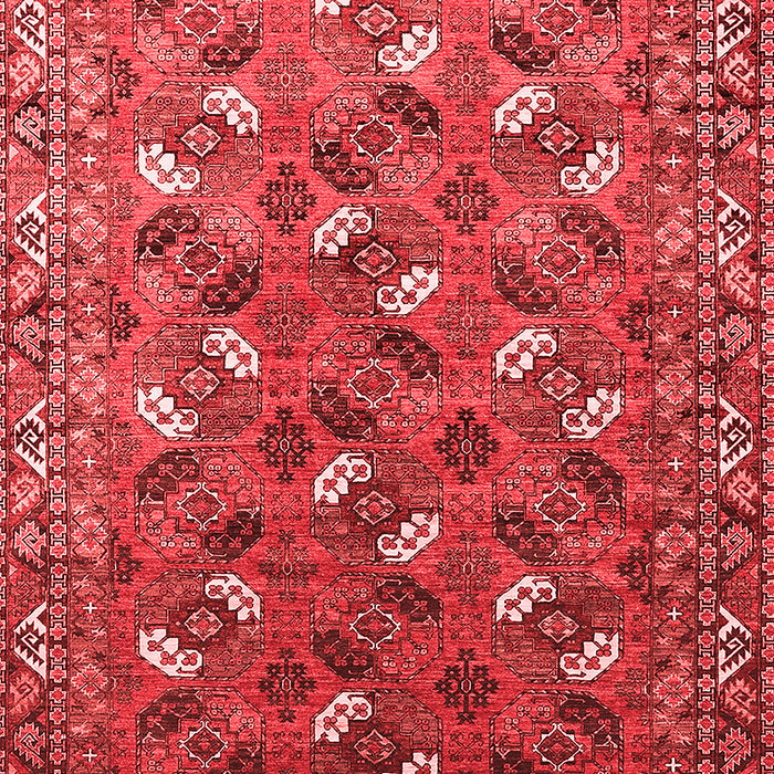 Machine Washable Oriental Red Industrial Rug, wshurb1496red
