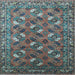 Square Oriental Light Blue Industrial Rug, urb1496lblu