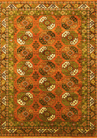 Oriental Yellow Industrial Rug, urb1496yw