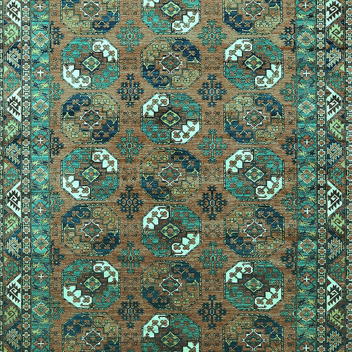 Oriental Turquoise Industrial Rug, urb1496turq