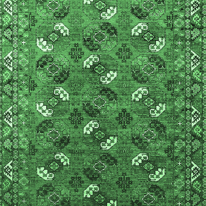 Oriental Emerald Green Industrial Rug, urb1496emgrn