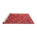 Industrial Red Washable Rugs