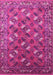 Machine Washable Oriental Pink Industrial Rug, wshurb1496pnk