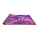 Sideview of Oriental Purple Industrial Rug, urb1497pur