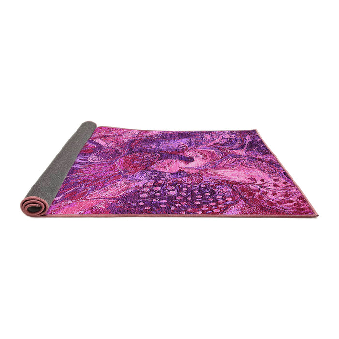 Sideview of Oriental Pink Industrial Rug, urb1497pnk