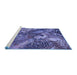 Sideview of Machine Washable Oriental Blue Industrial Rug, wshurb1497blu