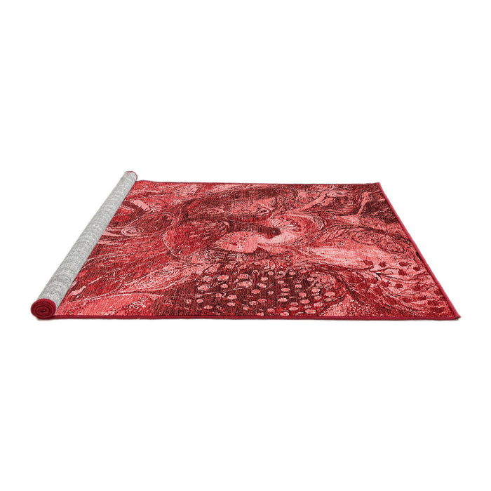 Industrial Red Washable Rugs