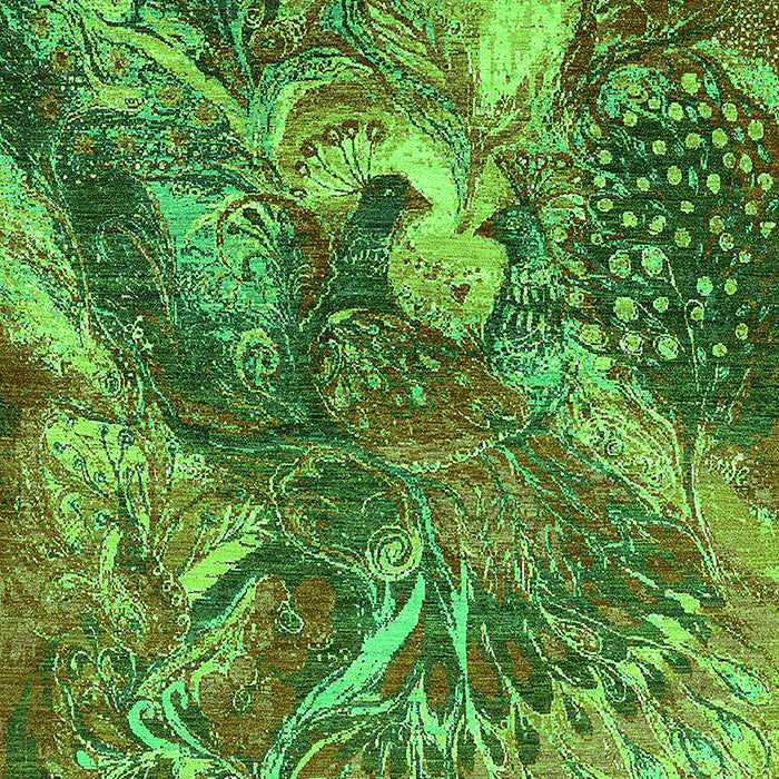 Oriental Green Industrial Rug, urb1497grn