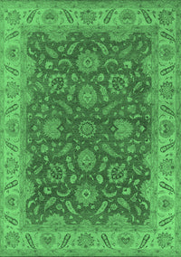 Oriental Emerald Green Industrial Rug, urb1498emgrn