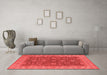 Industrial Red Washable Rugs