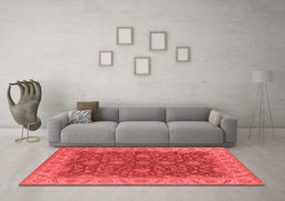 Industrial Red Washable Rugs
