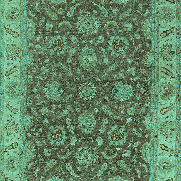 Oriental Turquoise Industrial Rug, urb1498turq
