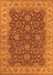 Machine Washable Oriental Orange Industrial Area Rugs, wshurb1498org