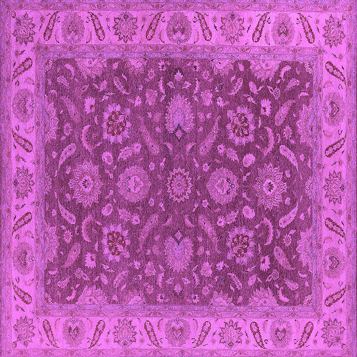 Square Oriental Purple Industrial Rug, urb1498pur