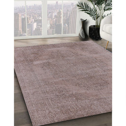 Machine Washable Industrial Modern Rose Dust Purple Rug in a Family Room, wshurb1499